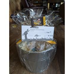 $100 Gift Card for Lesperance Auto Service, plus a bucket with 2 bottles of wine.