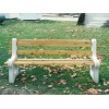 Concrete and Cedar Wood Bench
