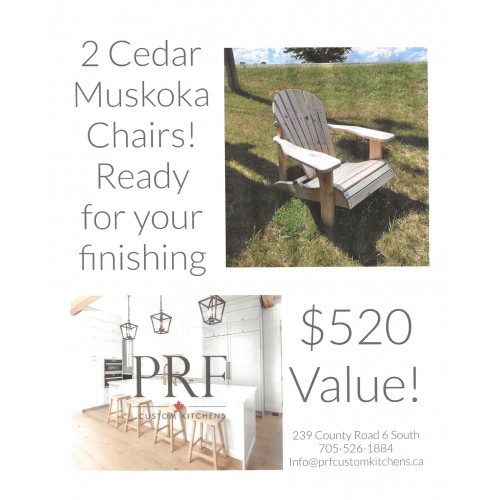 Two Cedar Muskoka Chairs