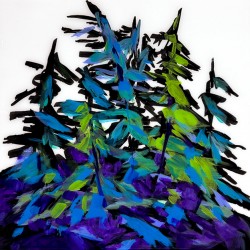 Original Art Dancing Pines by Silvija Hord