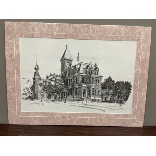 Historic Print of Midland Post Office Building courtesy of the Huronia Museum