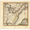 Certified Original 1747 Map of French Settlements in North America