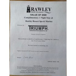 One night stay Rawley Resort in a Luxury Suite