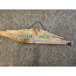 She Shed Wooden signage