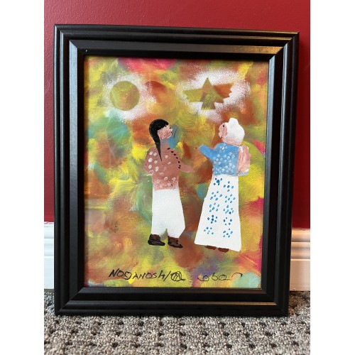 Original Painting Elders by Russell Noganosh
