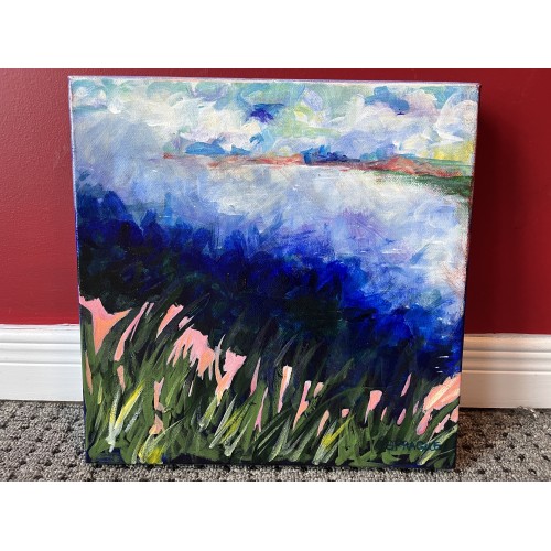 Original Painting Coral Shore by Charlotte Sprague