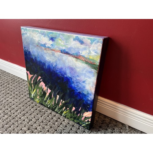 Original Painting Coral Shore by Charlotte Sprague
