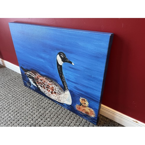 Enhanced Print Painting Mother Goose by Josephine Vaccaro-Chang